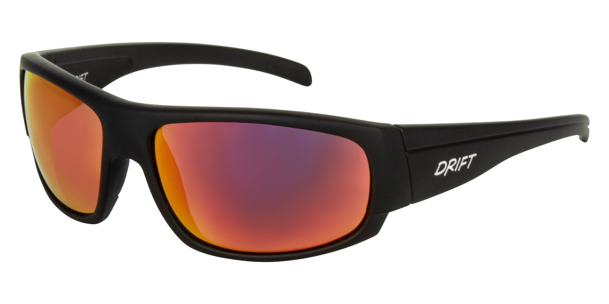 ARCADIAN Matt black- Grey w. red black iridium - Drift Eyewear Australia