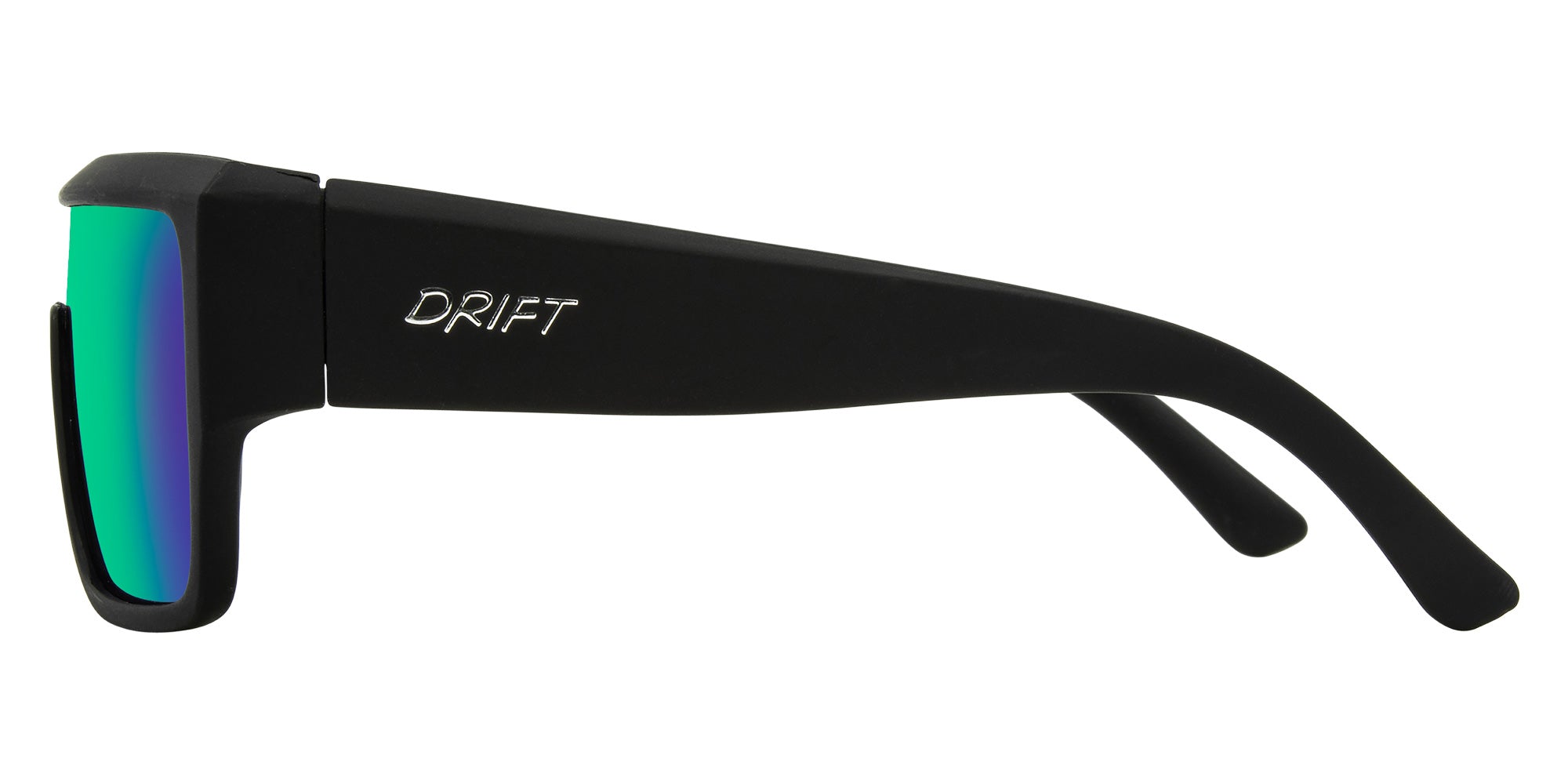 OAHU Matt black- Grey POL green IRD lens - Drift Eyewear Australia