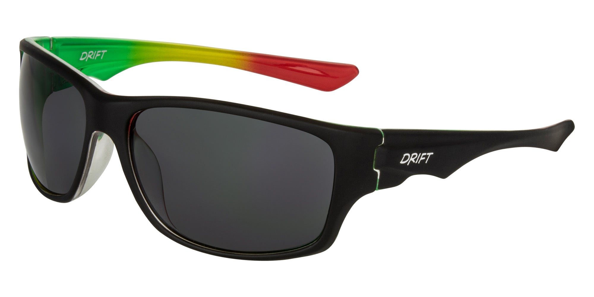 RINCON Matt black rainbow- Grey lens - Drift Eyewear Australia