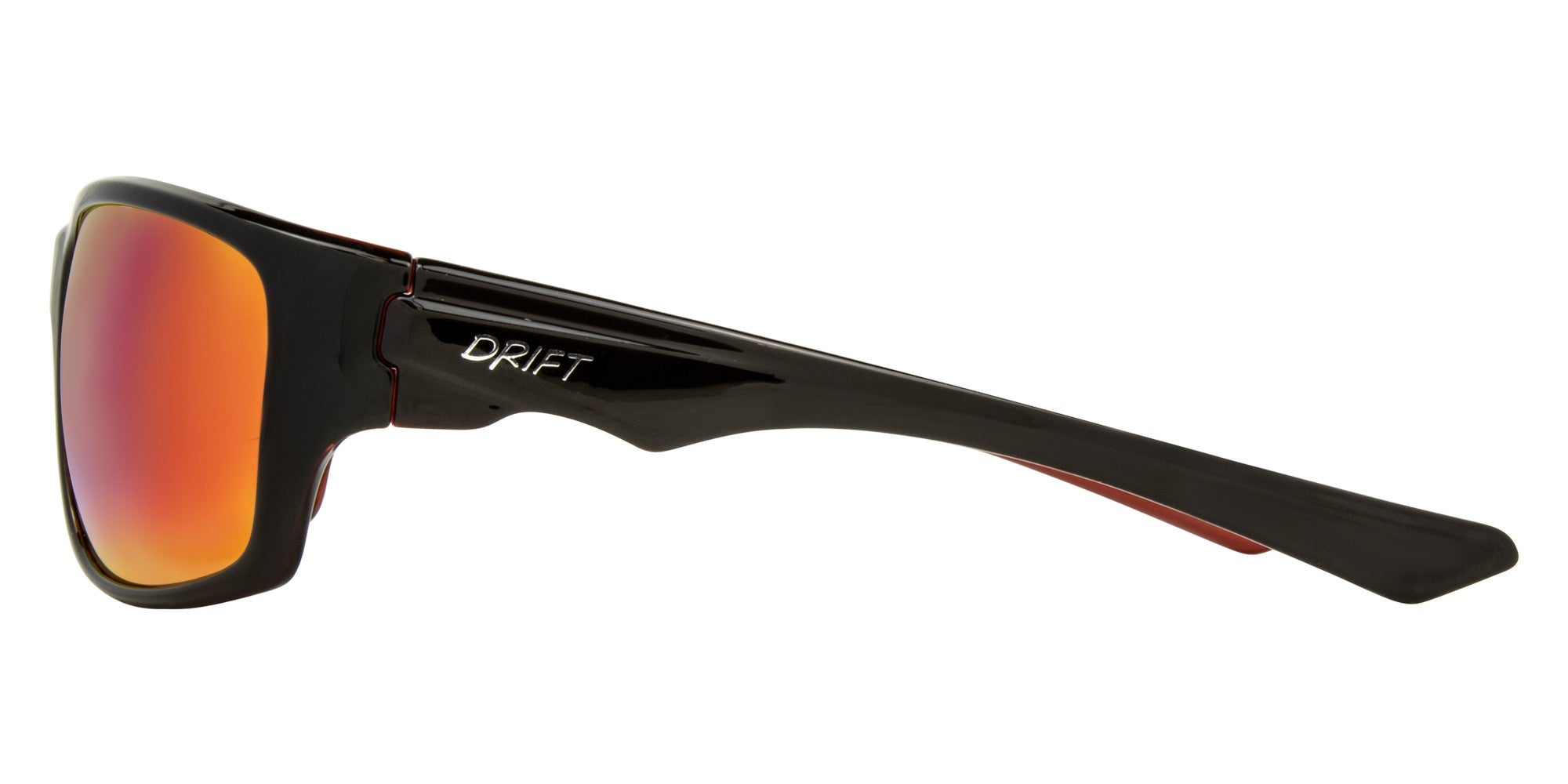 RINCON Gloss black xtal red- Grey w.red gold IRD - Drift Eyewear Australia