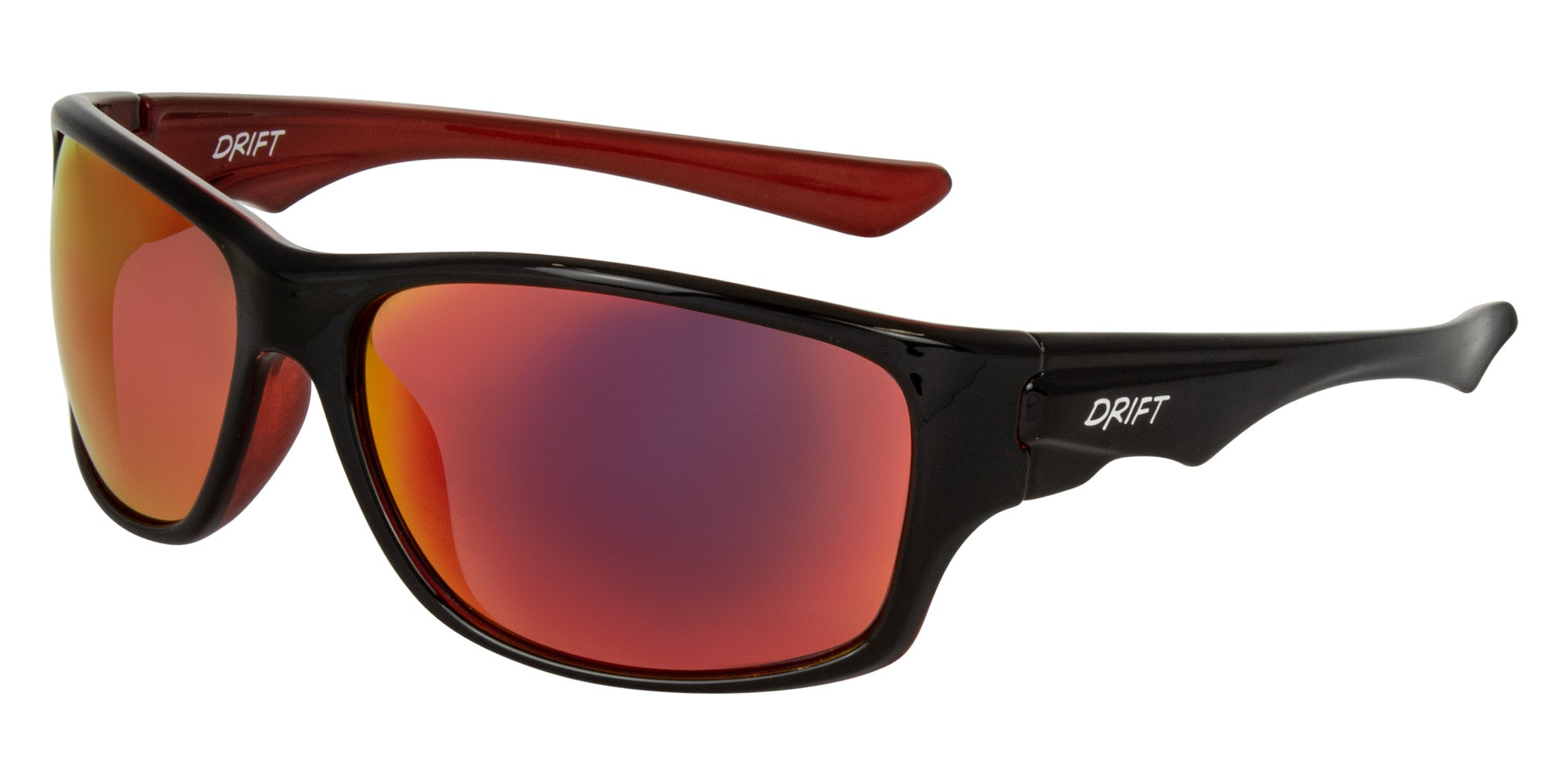 RINCON Gloss black xtal red- Grey w.red gold IRD - Drift Eyewear Australia