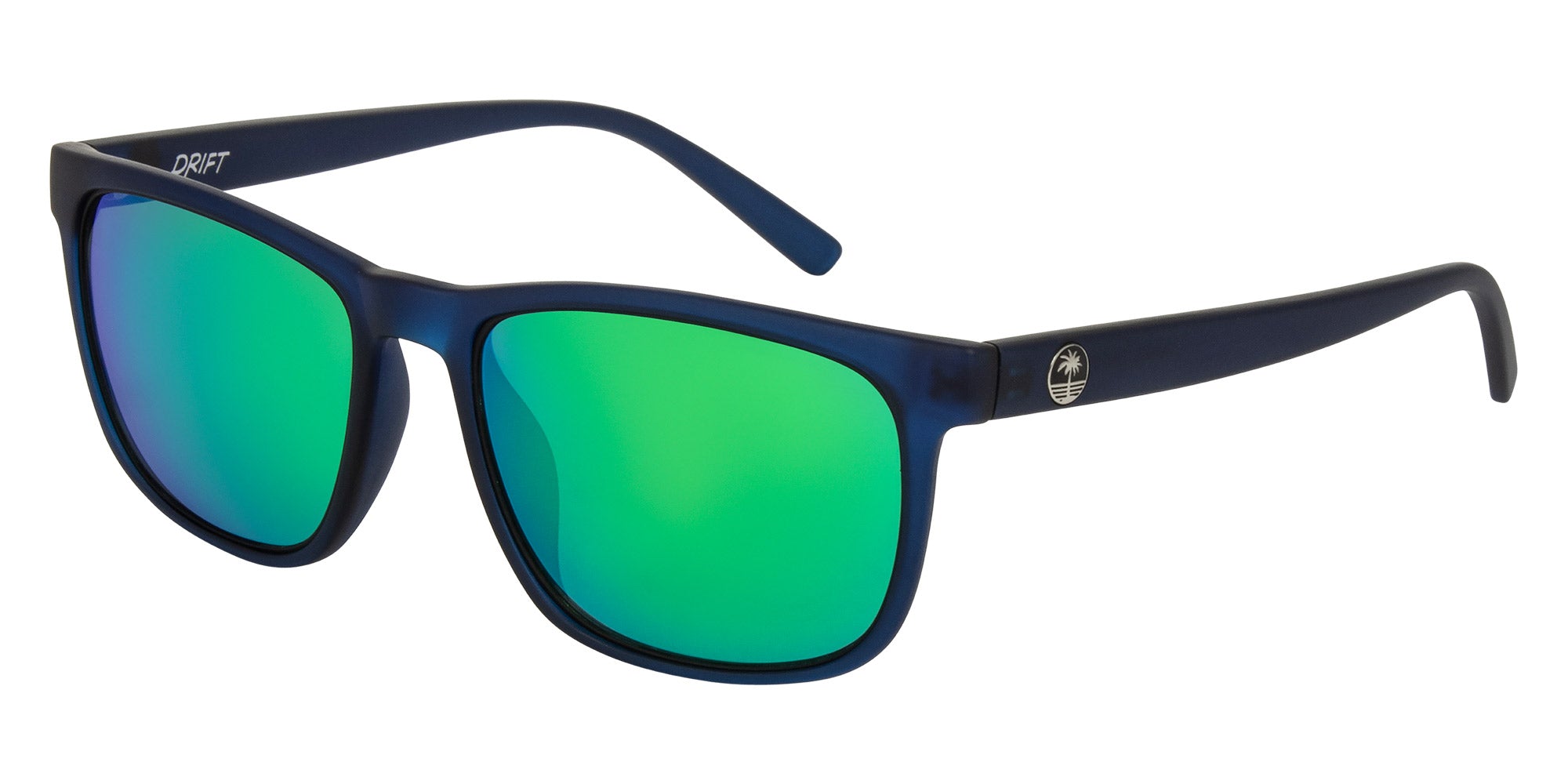 OMBRE Matt navy- Grey w green iridium - Drift Eyewear Australia