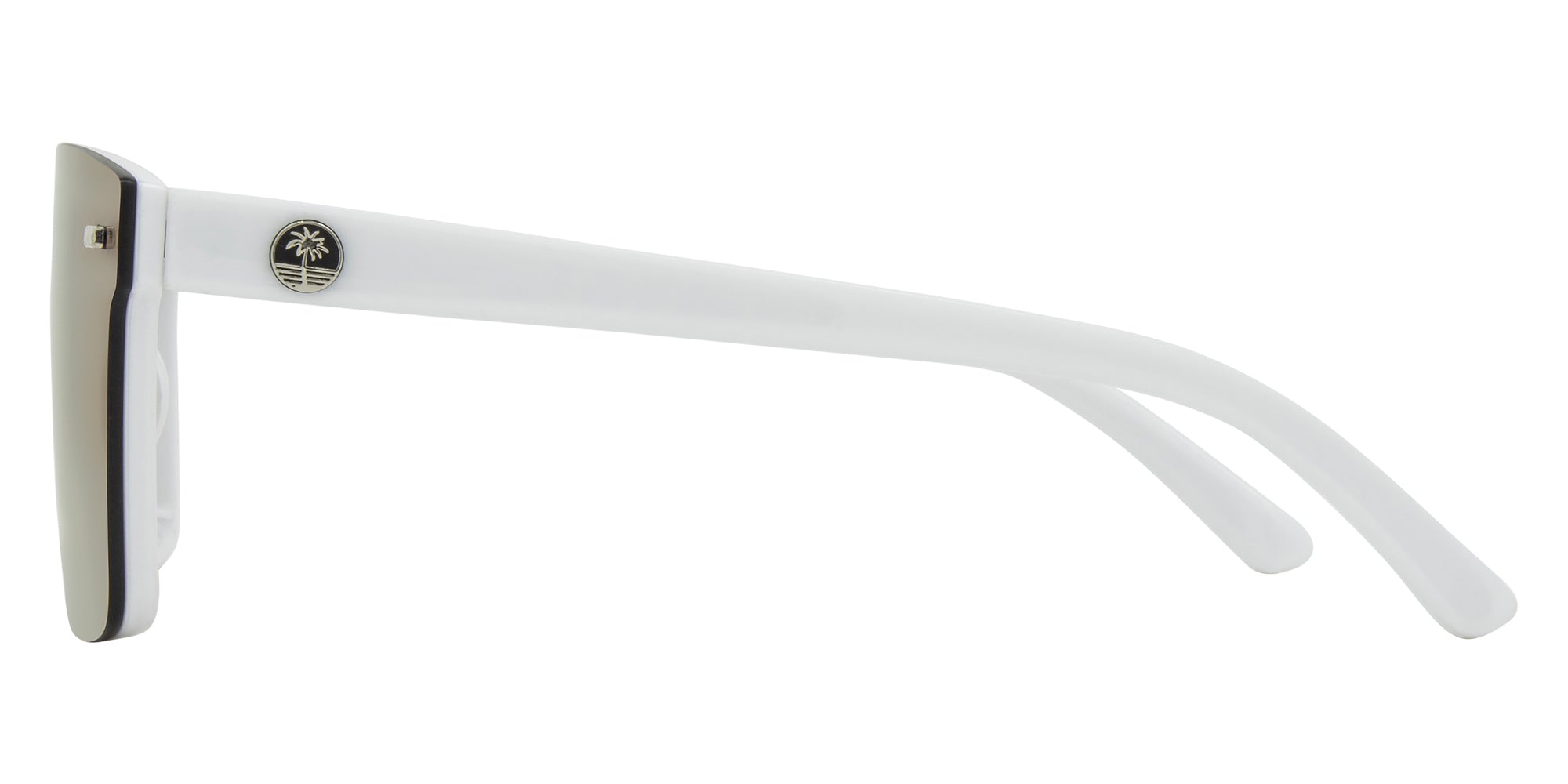 RIPLEY Gloss white- Grey w pink lime IRD lens - Drift Eyewear Australia