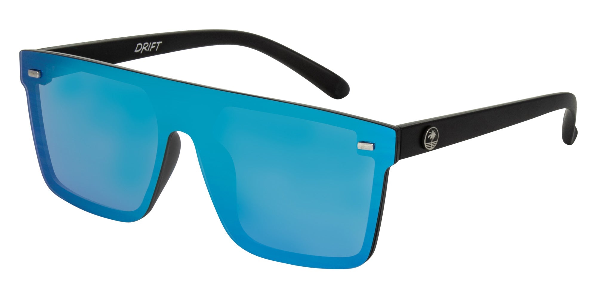 RIPLEY Mat black- Grey w blue IRD lens - Drift Eyewear Australia