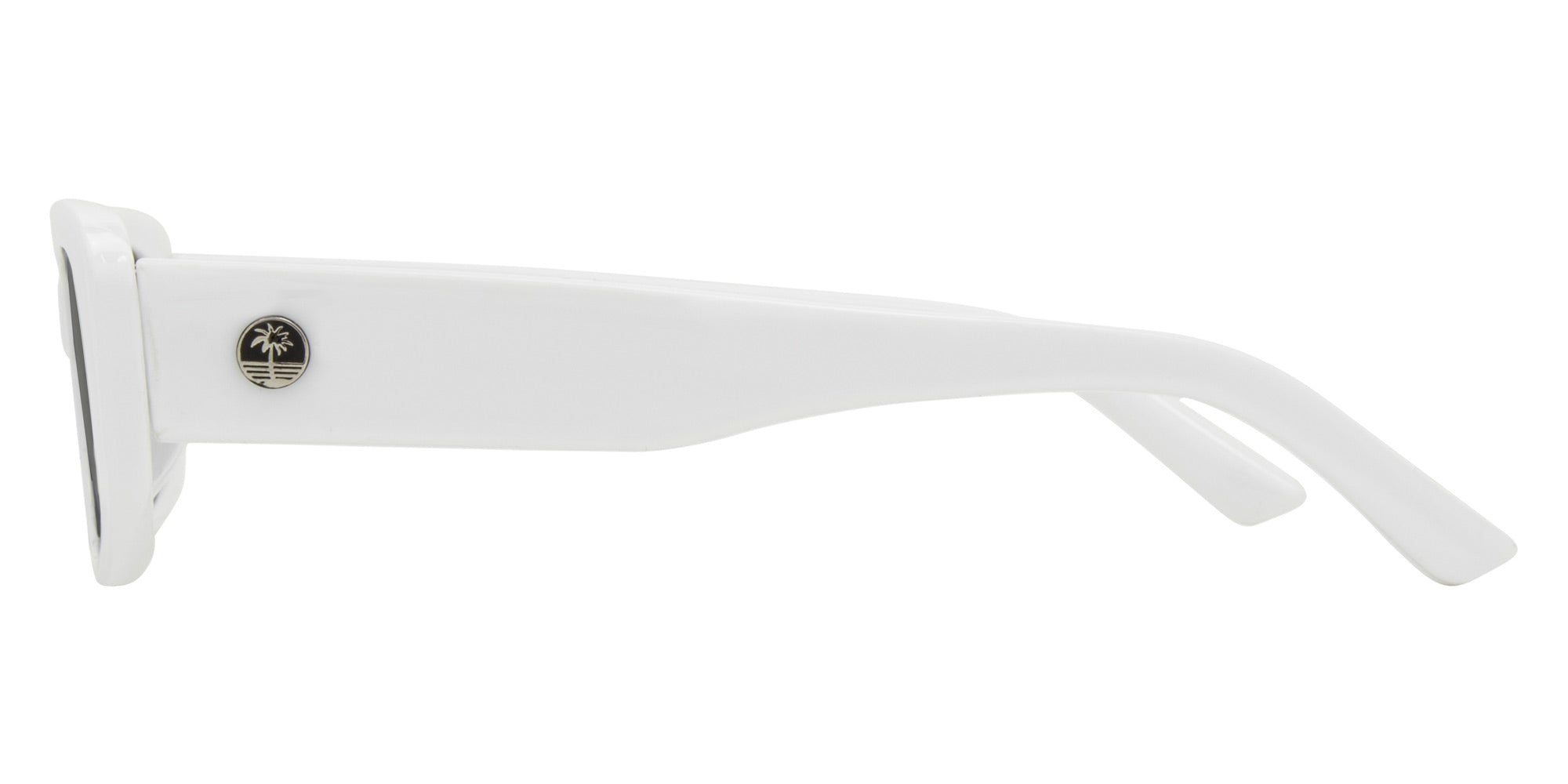 DEJA Gloss white- Grey lens - Drift Eyewear Australia