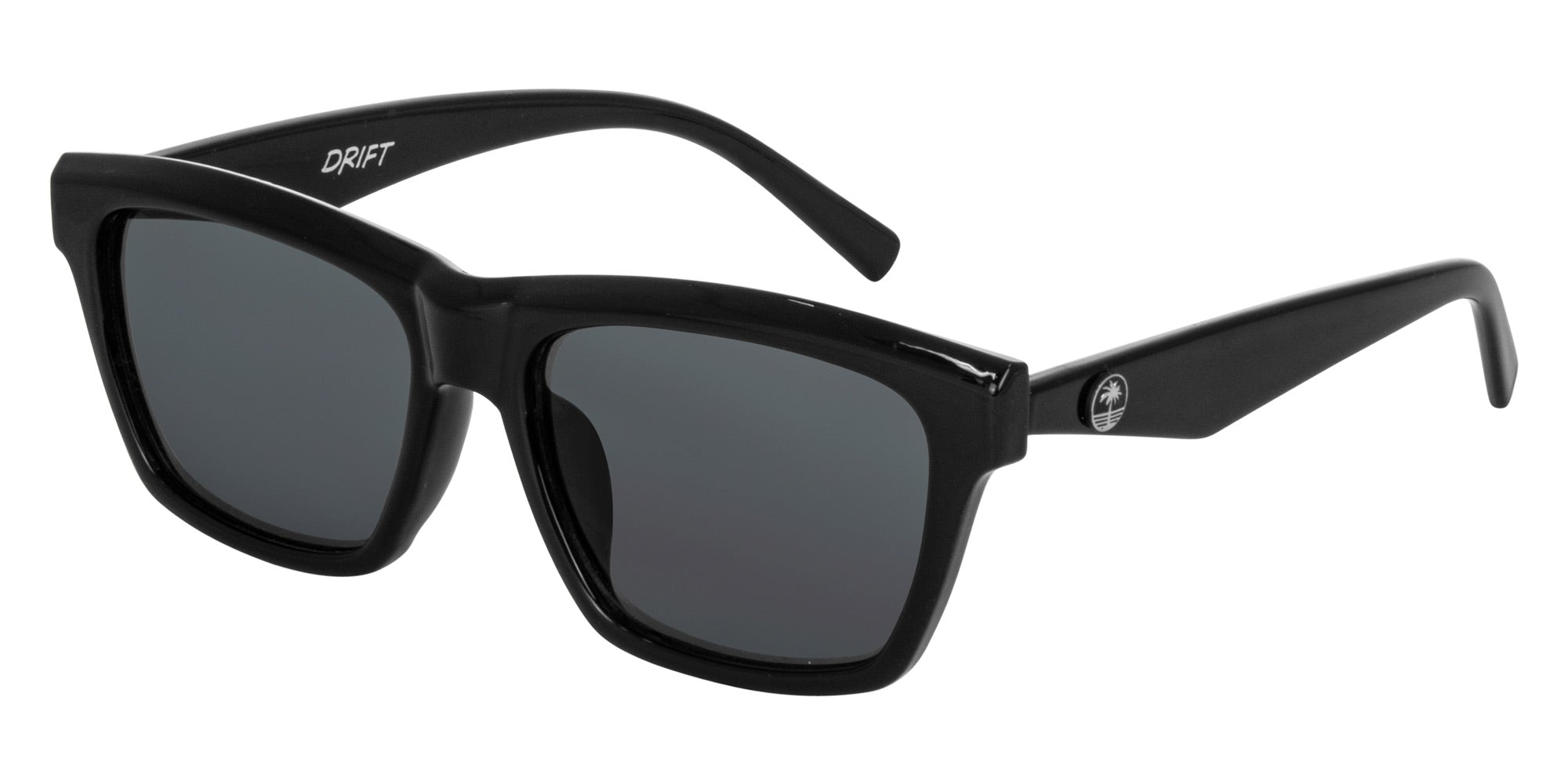 TATLER Gloss black- Grey lens - Drift Eyewear Australia