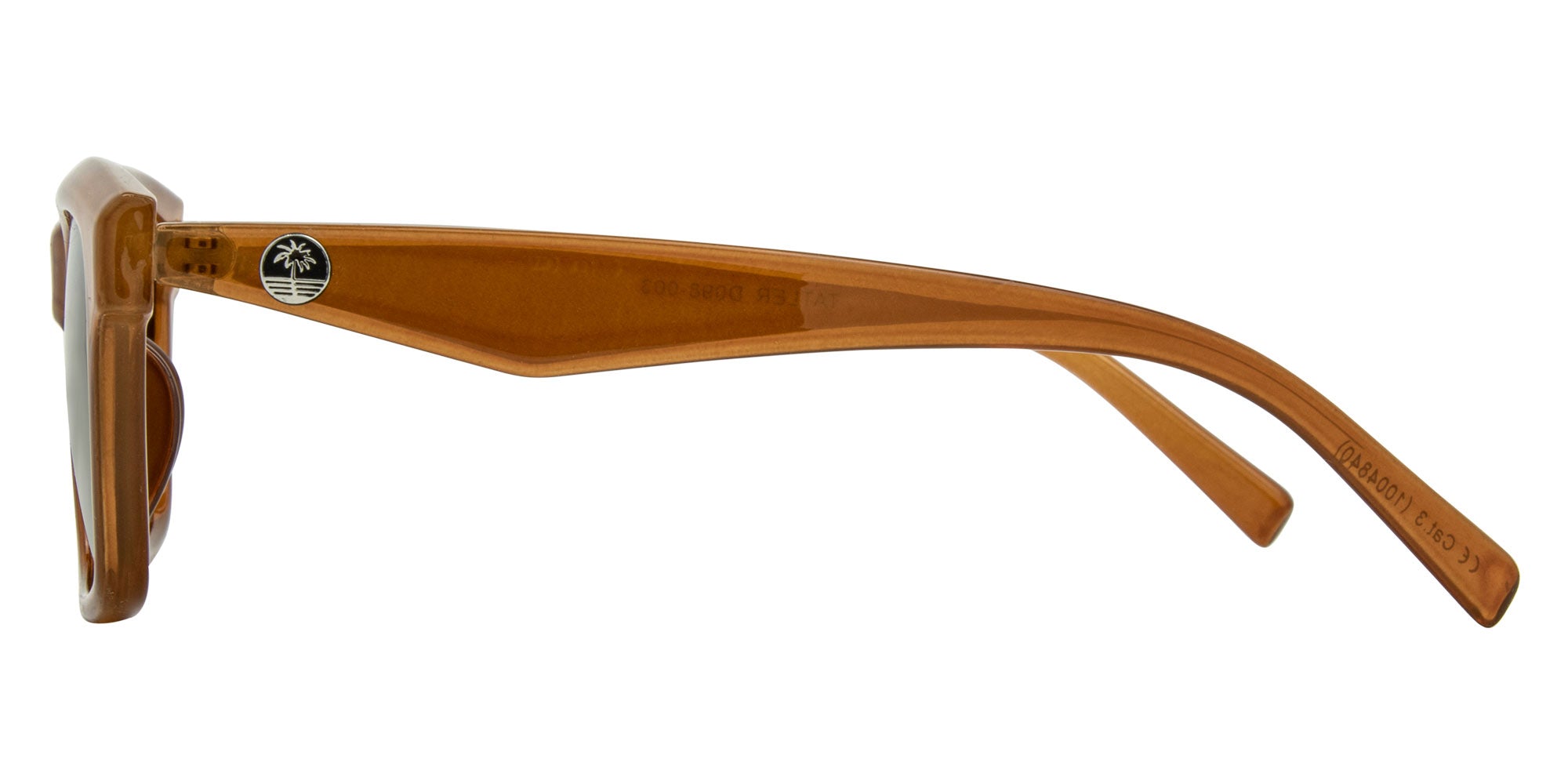 TATLER Gloss translucent maple- Brown lens - Drift Eyewear Australia