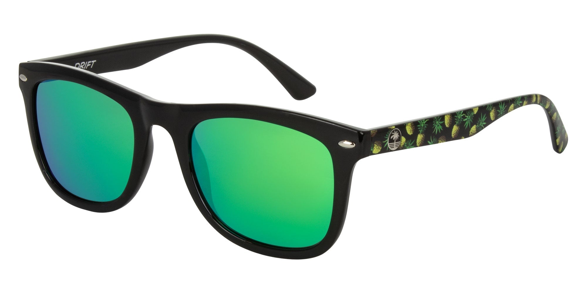 TONIC Gloss black pineapple- Grey w. green blue IR - Drift Eyewear Australia